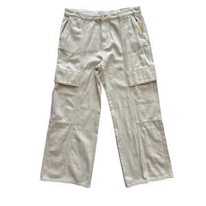 MICHAEL MICHAEL KORS SELMA WIDE LEG BONE JEANS NWT SIZE 14 100% COTTON